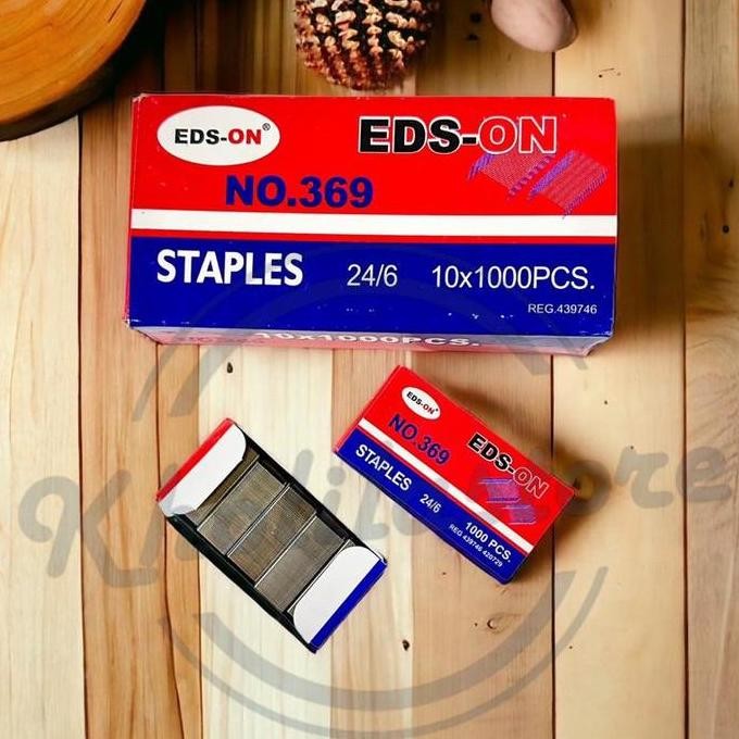 

Isi Staples Refill Stapler Besar EDS-ON No. 369 Termurah