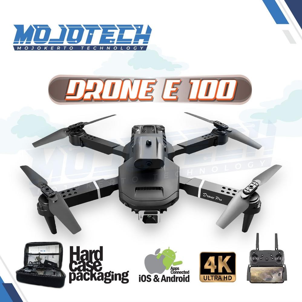 Drone Super Dual Kamera E100 drone Obstacle Avoidance Camera