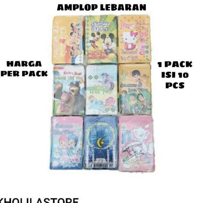 

Amplop Lebaran Karakter isi 8 / Amplop Angpao M Termurah