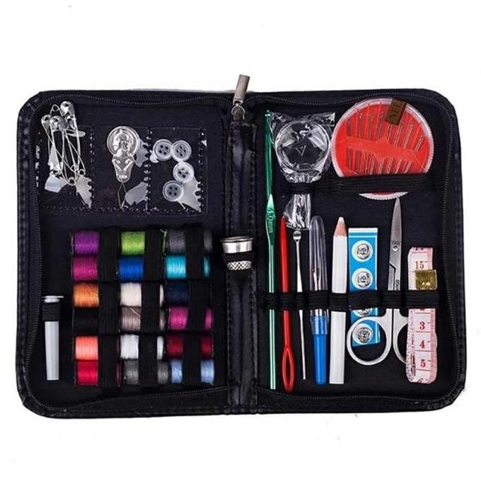 

TERMURAH - paket menjahit lengkap/ portable travel sewing box 44pcs/set