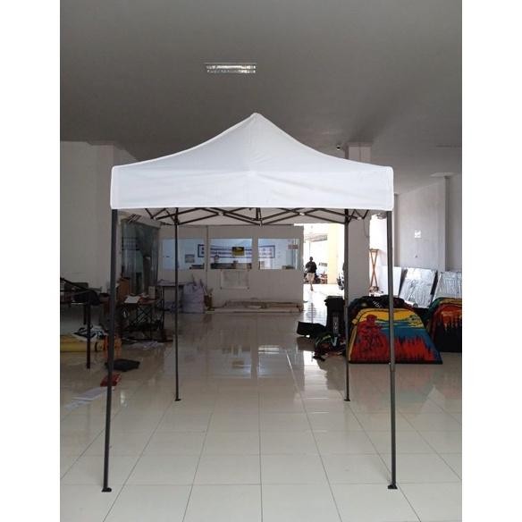 NEW ATAP TENDA LIPAT TEBAL SIZE 2X2 3x3 WARNA PUTIH MURAH