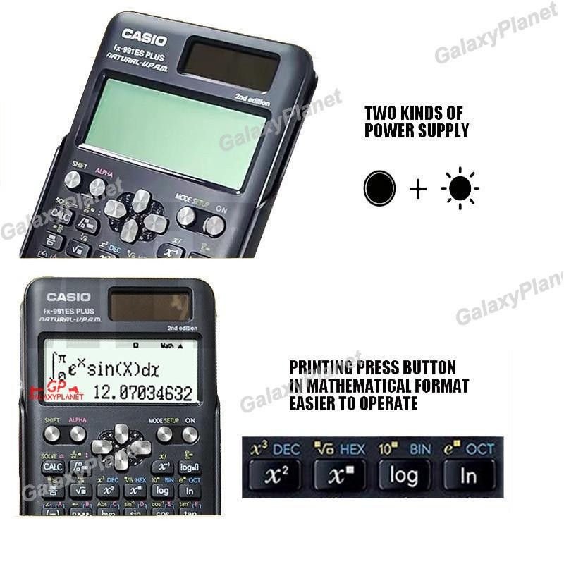 

Kalkulator Scientific Casio Ilmiah Fx-991Ex/991Es-Plus Kalkulator Casio Scientific Calculator Casio Scientific