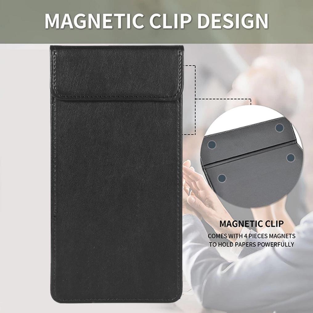 

Premium 10*20cm Bil Holder Jepang Clipboard Cover PU Dengan Penutupan magnetik Untuk Cafe Restoran,Dan Hotel High Quality