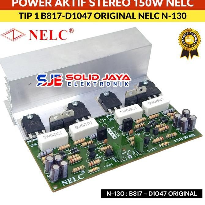 Kit Power Stereo 150W Nelc N130 B817 D1047 Driver Power Ocl Amplifier Ampli B 817 D 1047 150 Watt W 