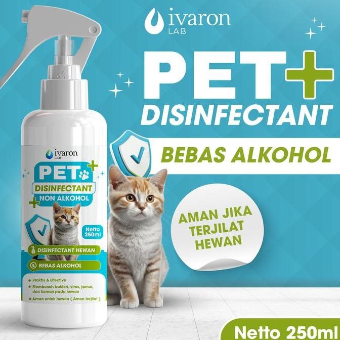 NEW Ivaron Pet Desinfektan Spray | Tanpa Alkohol | Hewan Kucing Anjing