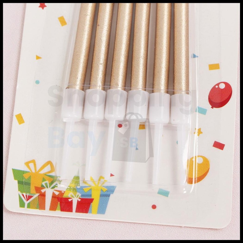 LILIN PANJANG METALIK / LILIN ULANG TAHUN PANJANG METALIK / LILIN ULTAH METALIK