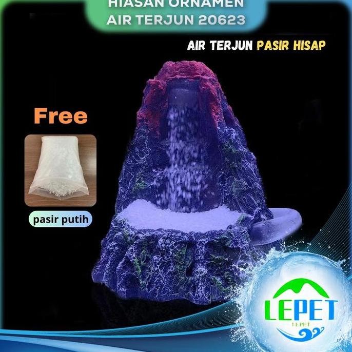 Terlaris Lepet Waterfall Aquascape 20623 / Hiasan Aquarium Tebing Air Terjun