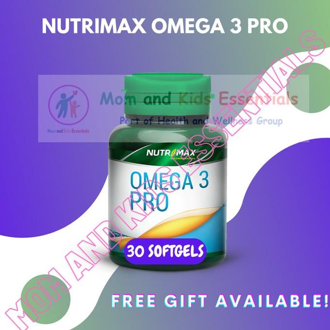 

Terlaris Nutrimax Omega 3 Pro Minyak Ikan 30 Softgels Vitamin Kolesterol