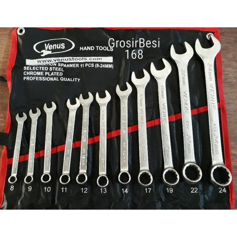 NEW [Original100%] Kunci Ring Pas set Venus 8-24/8-22 Venus Pro/Bison Pas/Ring set 22 24 Diatas Diam