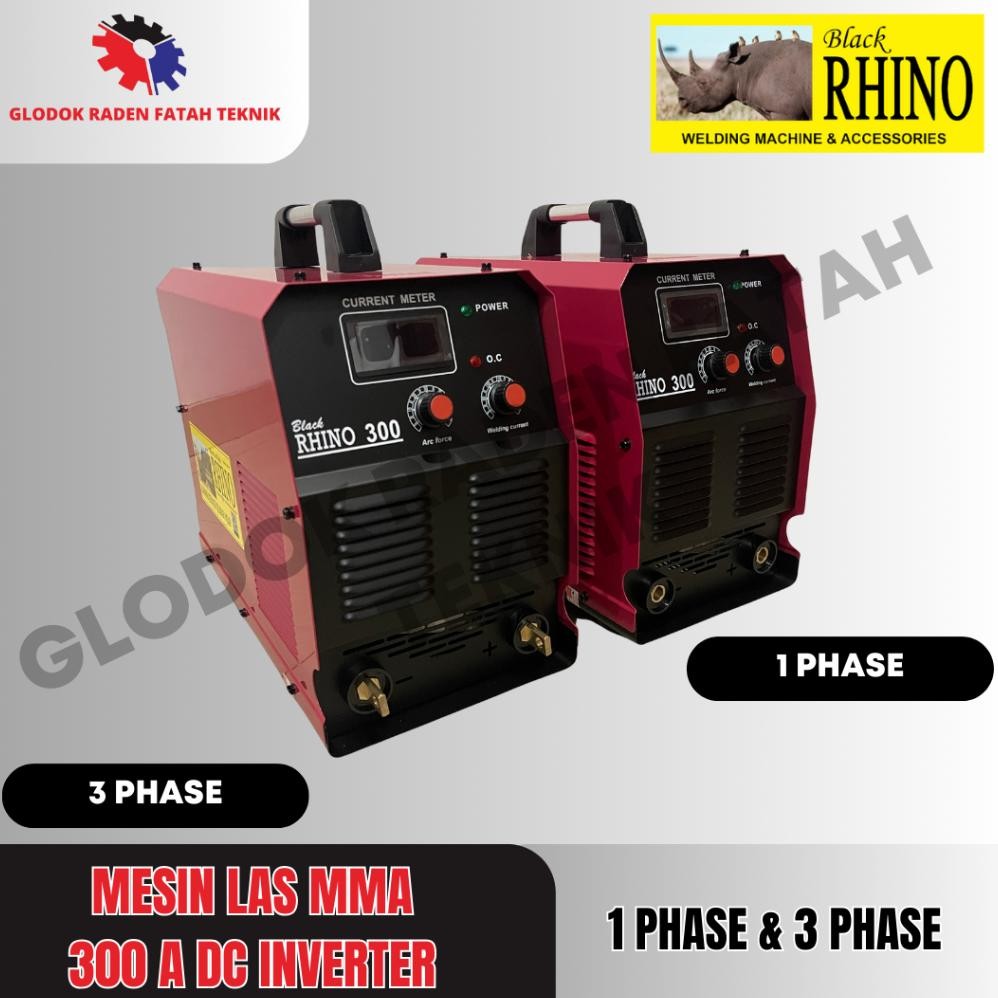 RHINO Mesin Las Listrik / Travo Las Inverter MMA 300 A Inverter Welder