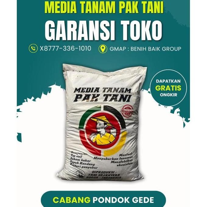 

Terlaris Eksklusif Media Tanam Pak Tani + 15 Kg Plus Pupuk Kandang Organik