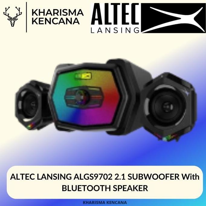 Altec Lansing Algs9702 2.1 Subwoofer With Bluetooth Speaker New Stok