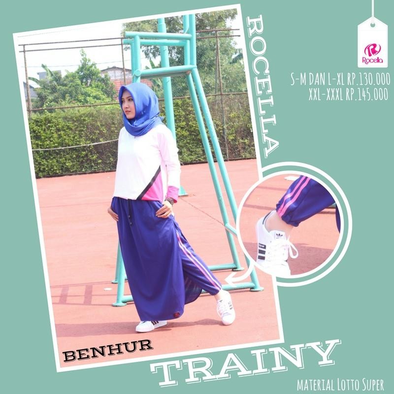 Setelan Baju Olahraga Wanita (Rok Celana + Kaos Olahraga Runny), Set Baju Olahraga Wanita