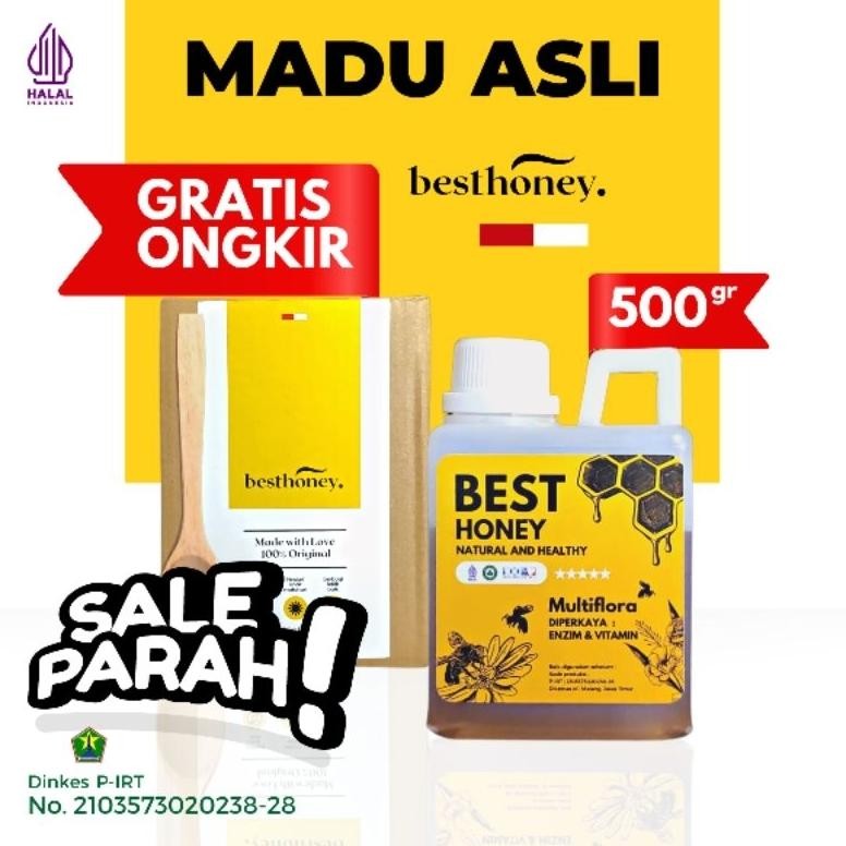 

Best Honey Madu Asli Madu Multiflora Original 500gr AST nUg