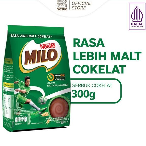 

MILO ACTIV-GO Susu Coklat Pouch 300g AST nUg