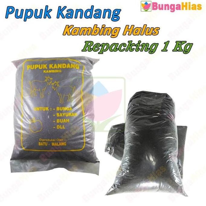 

Terlaris Pupuk Kandang Kambing Halus Kemasan 1 Kg Media Tanam Humus Semai Benih