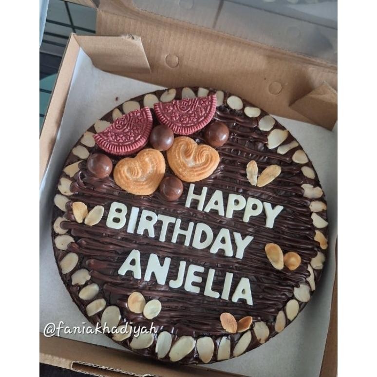 

Fudgy Brownies hias ulangtahun 12 cm & 20 cm / Greetings cake / Hampers / Birthday cake nUg