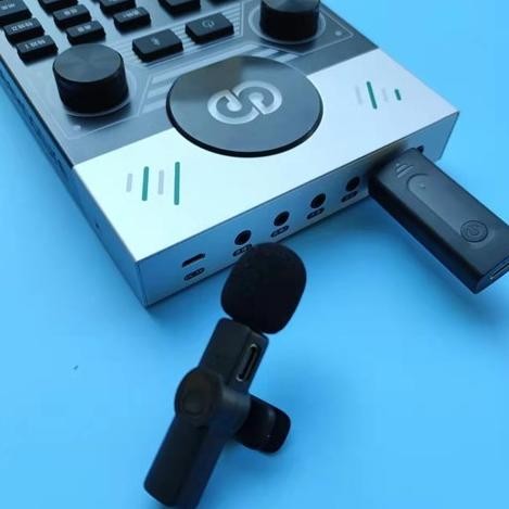 Soundcard V8S Bluetooth Live Sound Card Audio Usb External + 2 Mic Wireless