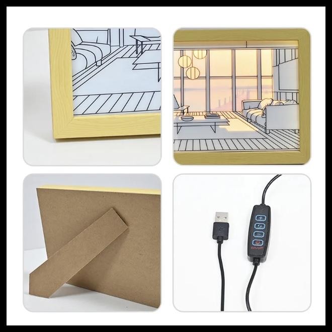 

NOMAID.ID - LIGHT PAINTING LUKISAN LAMPU MEJA DEKORATIF LUKISAN CAHAYA LED KREATIF HADIAH ULANG TAHUN