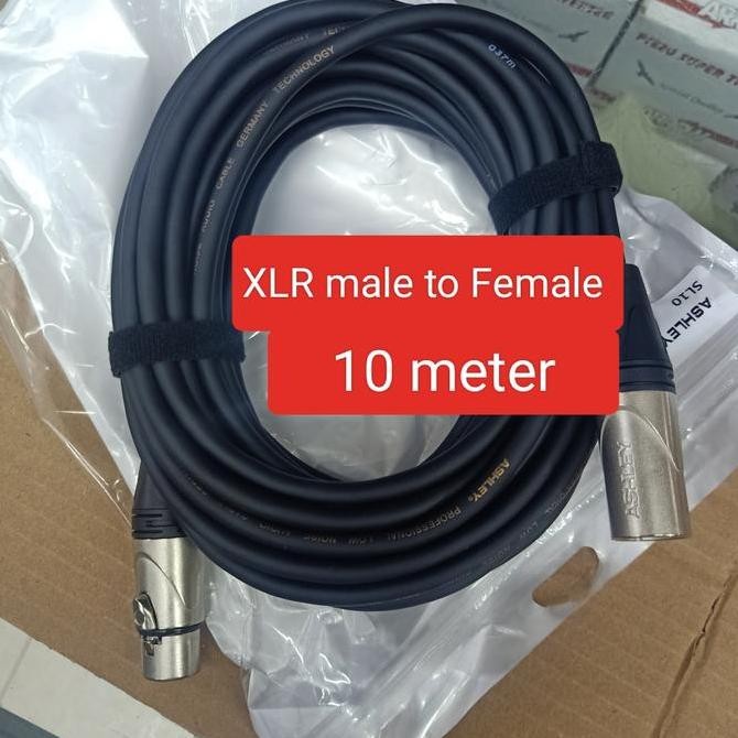 Kabel Mixer Ke Aktif Speaker  Xlr Male Female Ashley New Stok