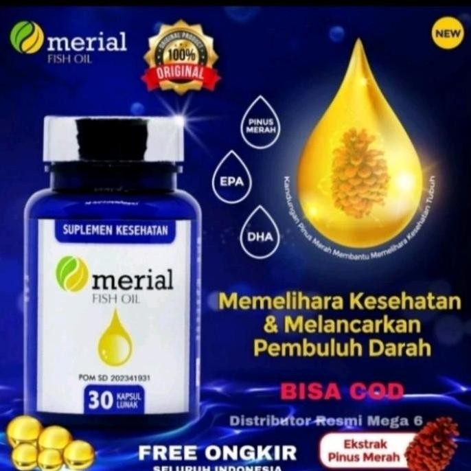 

Terlaris Fish Oil | By Merial Original Minyak Ikan Herbal Alami Suplemen Vitamin Memelihara Kesehatan (Bpom) Import @Sli Korea