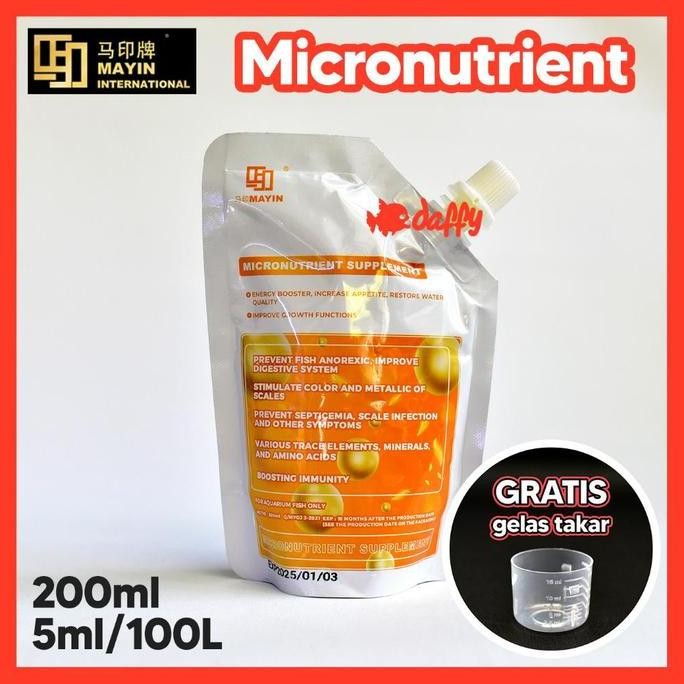

Terlaris Mayin Micronutrient Supplement - Vitamin Ikan Hias Micro Nutrient