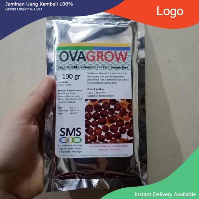 Terlaris Vitamin Ikan Vitamin E Buat Indukan Ikan Penyubur Telur Ovagrow