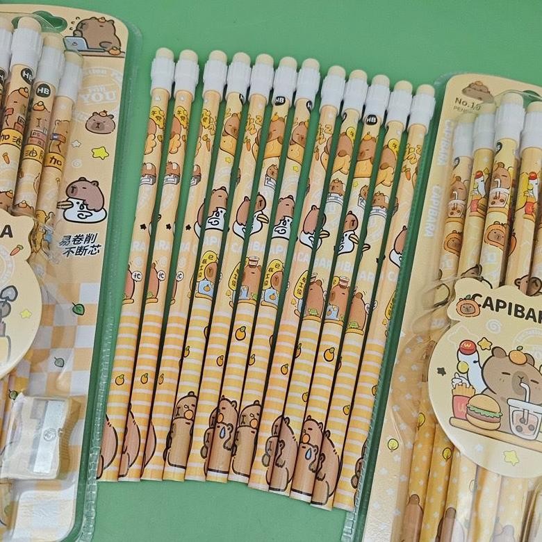 

RB SL88 - 12 PCS Pensil Anak Motif CAPYBARA Lucu / Pensil CAPIBARA Lucu Viral