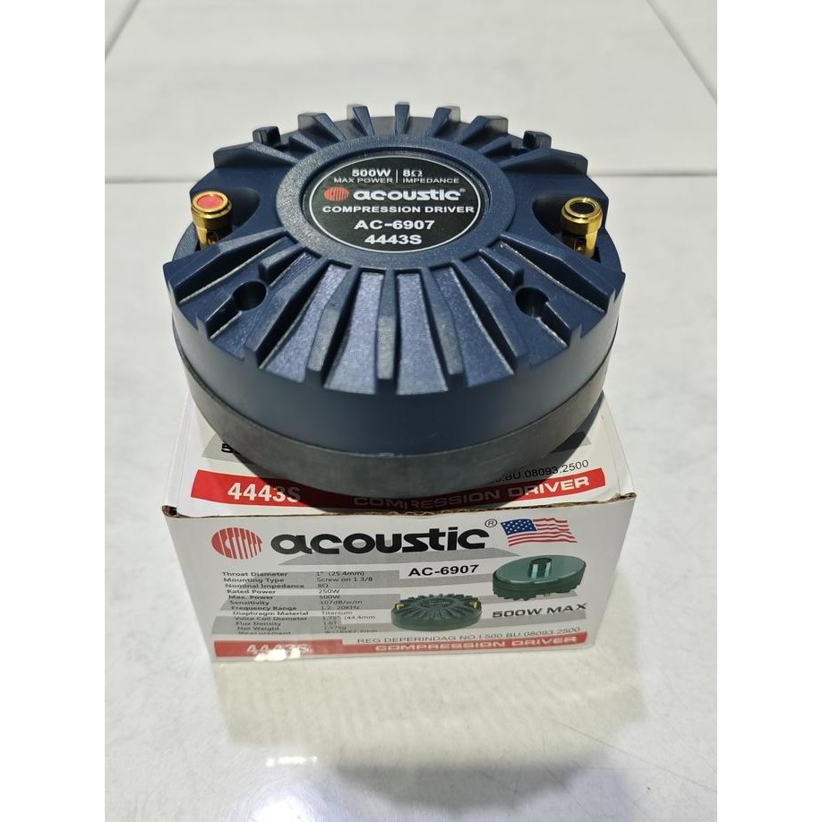 Driver Tweeter Acoustic Pa44 Act44 Twetter Acoustic Pa 44 Act 44 Original Vc 1,75 Inchi Drat 500 Wat