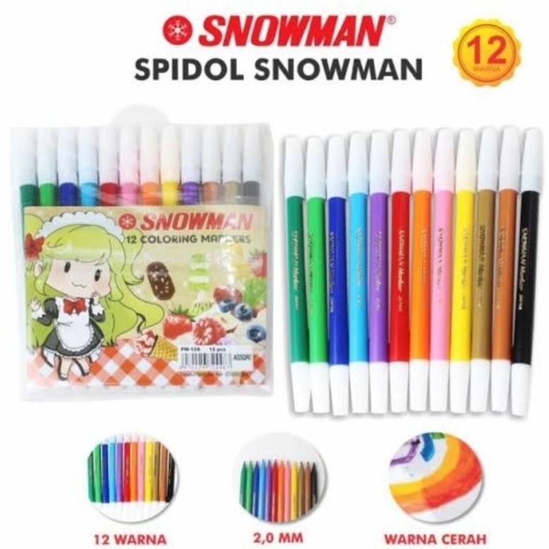 

RB (12 Set) Spidol 12w Snowman PW-12A
