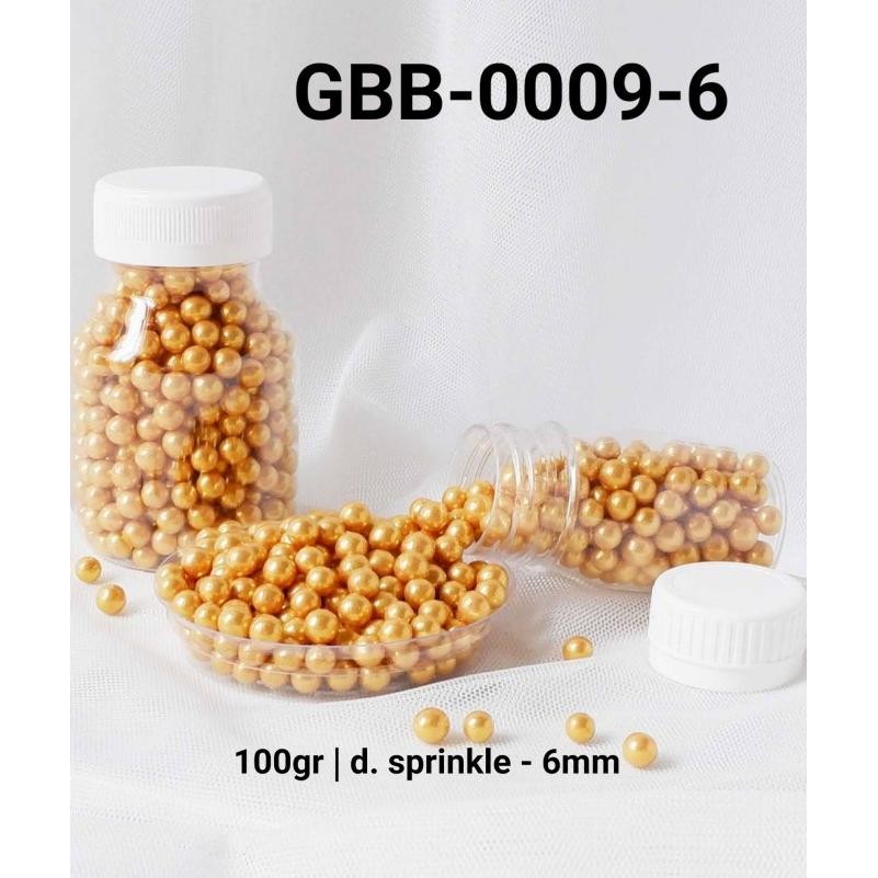 

@#@#@#] GBB-0009-6 Sprinkles sprinkle sprinkel 100 gram mutiara emas