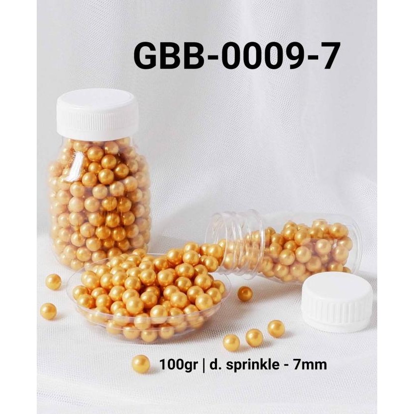

```````] GBB-0009-7 Sprinkles sprinkle sprinkel 100 gram mutiara emas