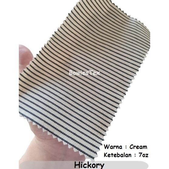 SY Kain Hickory Denim Hickory Stripe Jeans HickJeans HickStripe Salur Bahan Hickory