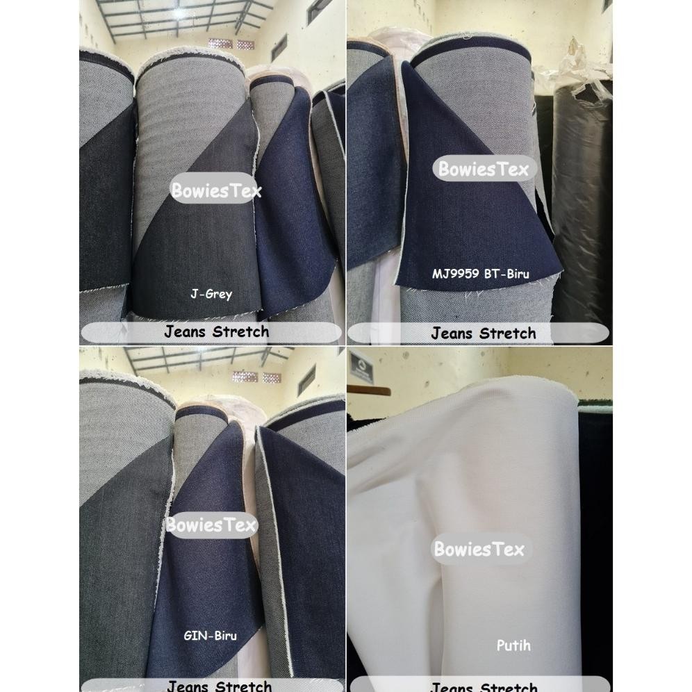 SY Kain Jeans Stretch Bahan Denim Melar Jeans Melar Raw Mentah Stretch Jeans Melar