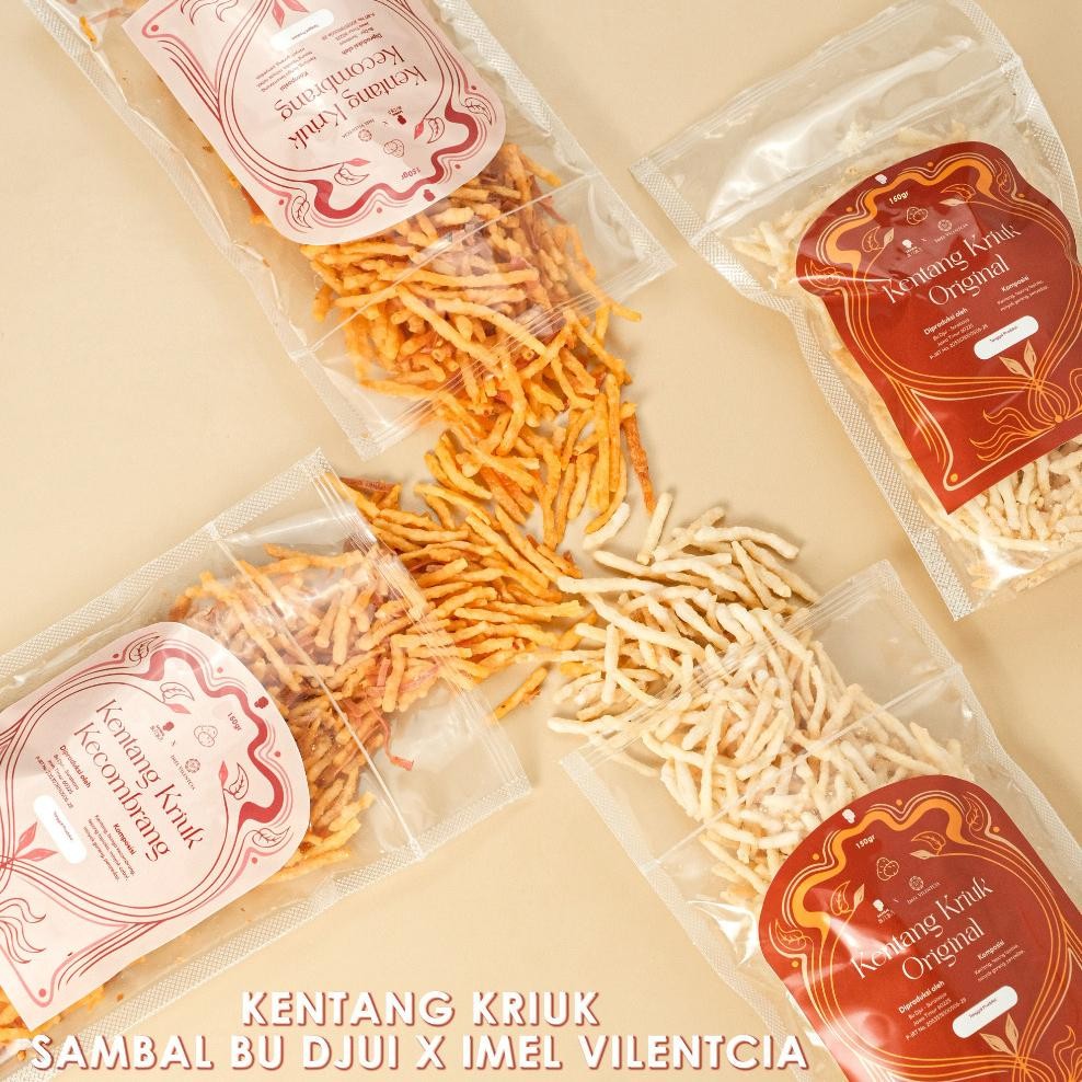 

NEW PRODUCT SAMBAL BU DJUI X IMEL VILENTCIA KENTANG KRIUK NATURES TOUCH.