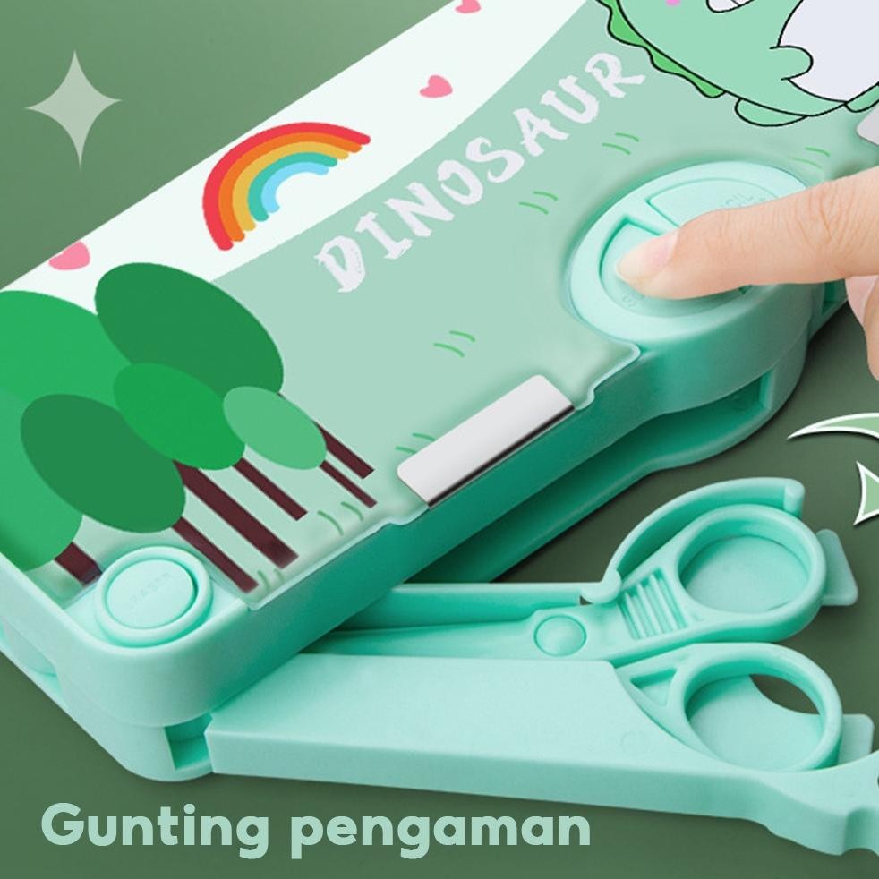

Promo Gila Tempat Pensil Multifungsi Kotak Pensil Pola Kartun Lapisan Dan Tunggal Dengan Rautan Kapasitas