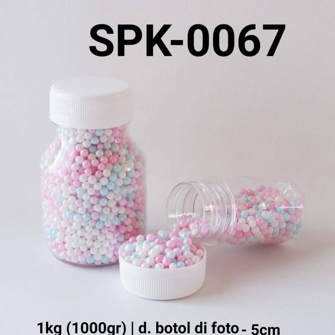 

hanya disini] SPK-0067 Sprinkles sprinkle sprinkel 1kg 1 kg mutiara putih biru pink