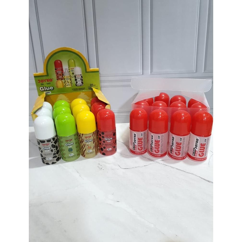 

''Terlaris" (1Pc) Liquid Glue Lem Kertas Cair Joyko Gl-R3 Gl-02 Gl 3Ml Gl-0Ml Murah