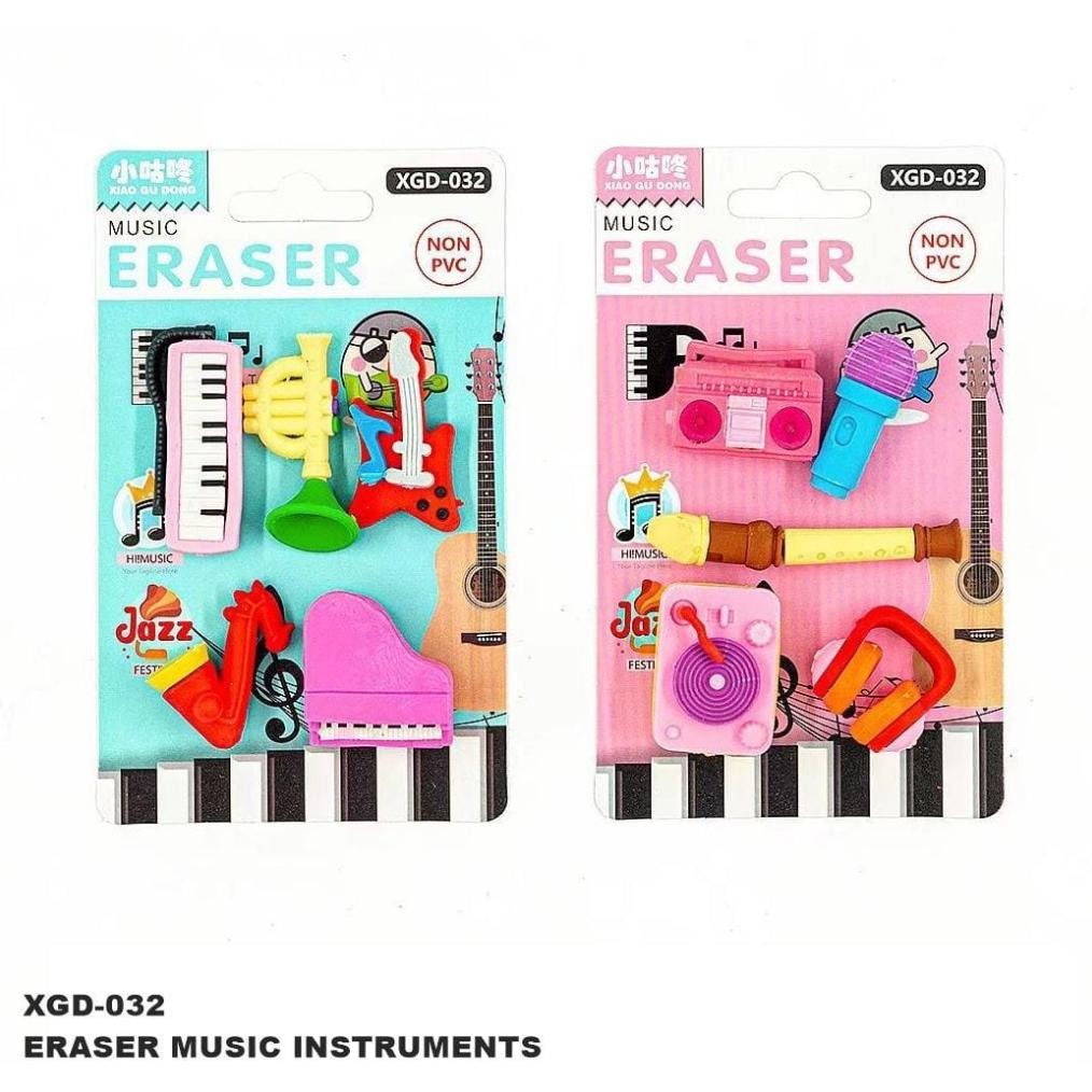 

''Terlaris" Penghapus Set Lucu Anak/Stip Eraser Unik Girl Barbie Music Musik Murah