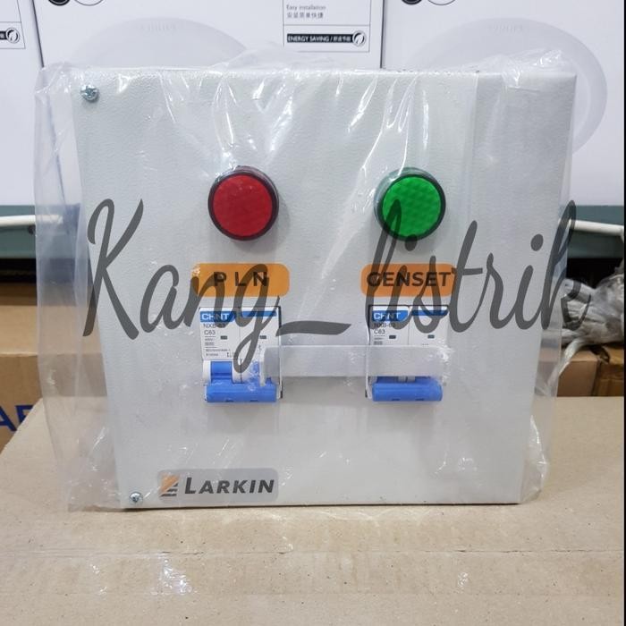 Handle Genset / Ohm Saklar / Panel Box Interlock Larkin 1 Phase 63 Ampere / Interlock Panel Larkin 1
