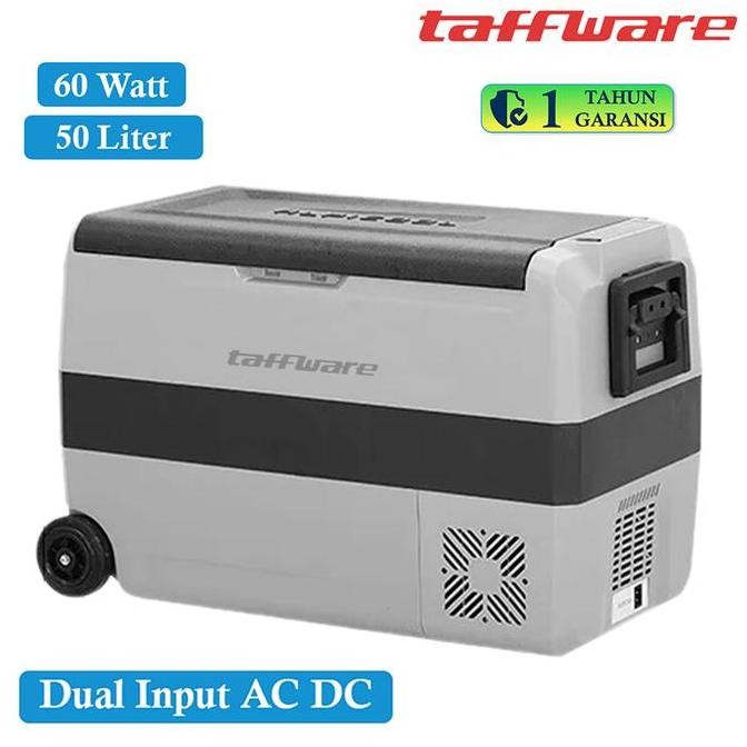 ] Kulkas Mobil Portable Taffware T50 Car Mini Fridge Freezer Cooler Multifungsi AC DC 60W 50 Liter