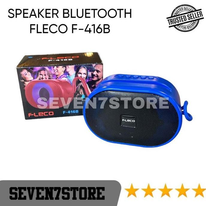 Speaker Bluetooth Wireless Full Bass Fleco F-416B Speaker Wireless New Stok