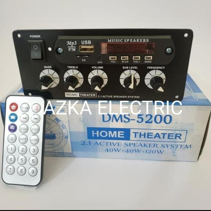 Kit Speaker Aktif 2.1 Dms 5200 Platinum Plus Mp3 Bluetooth / Dms5200 New Stok