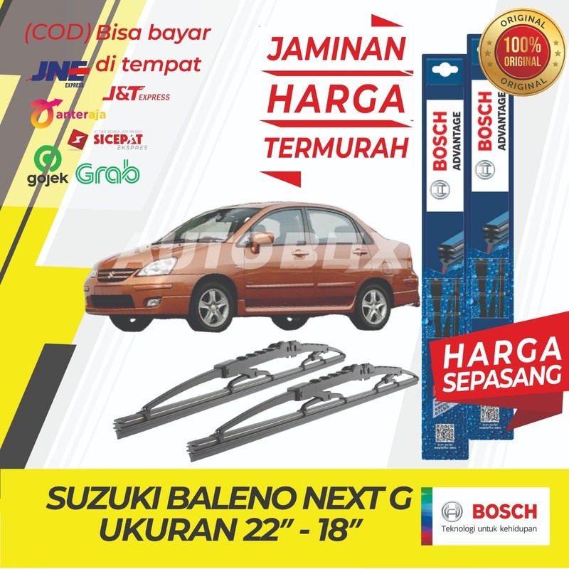 Wiper Suzuki Baleno Next G Bosch Depan Sepasang