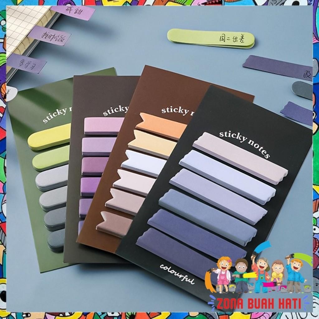 

Zbh Sticky Note Gradiasi 6In1 Tempelan Kertas Catatan 120 Lembar Kertas Notes Morandi Warna Gradasi Label Indeks Kertas Deco Colourful Diy Jurnal Planner Mini Memo Bookmark Notepad Alat Tulis Kantor Sekolah