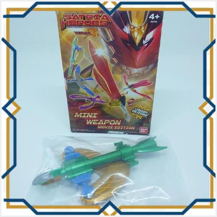[exi] satria heroes bima x mini weapon movie - helios earth mode bandai