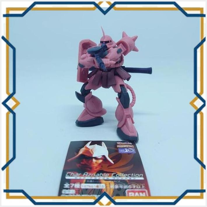 [exi] gundam char aznable collection figure - ms-06s zaku ii bandai