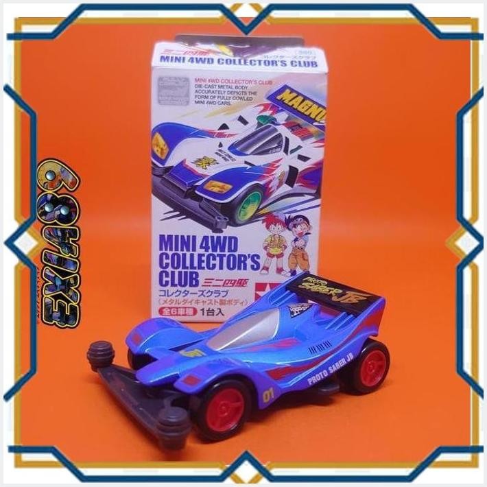 [exi] tamiya mini 4wd collector's club metal diecast body - proto saber jb