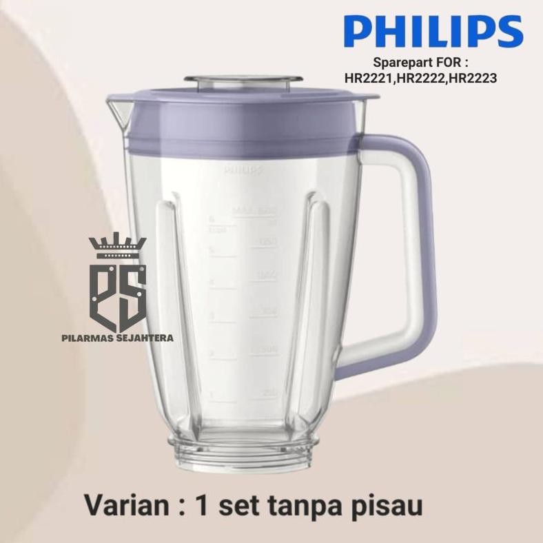 Gelas Blender Philips Hr2221 Hr2223  Sparepart Jar Blender Philips Promo