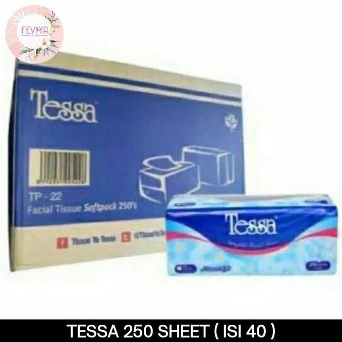 NEW GOJEK/ GRAB TISSUE TESSA 250 SHEET TP 22 1 DUS ( ISI 40PC)